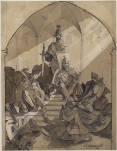 Motívum a Nibelung-énekből alkotó: Anselm Feuerbach