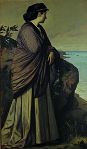 Tengerparton (Modern Iphigenia) alkotó: Anselm Feuerbach