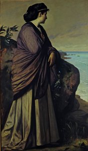 Tengerparton Modern Iphigenia, 1875 alkotó: Anselm Feuerbach