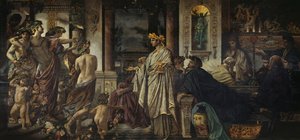 A szimpózium második változata, kb. 1871-1874 alkotó: Anselm Feuerbach