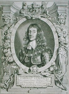 Charles Louis (1617-80) nádor választófejedelme, a „Portraits des Hommes Illustres” című művéből, Petrus de Iode metszete, 1706-ban megjelent (metszet)