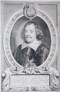 Dr. Antoine de Brun (1599-1654), a Paulus Pontius (1603-58) által metszett "Portraits des Hommes Illustres" című, 1706-ban kiadott műből (metszet).