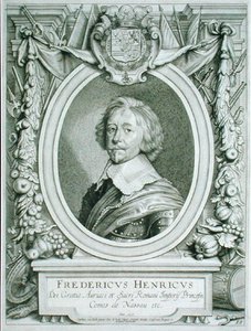 Frederick Henry (1584-1647) Nassau-Dillenburg grófja, a „Portraits des Hommes Illustres” című művéből, 1706-ban megjelent (metszet)