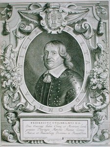 Frigyes Vilmos, Szászország választófejedelme, a „Portraits des Hommes Illustres” című művéből, Petrus de Iode metszete, 1706-ban megjelent (metszet) alkotó: Anselmus van (after) Hulle