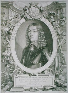 VI. Vilmos (1629-63) Hesse-Cassel földgrófja, a „Portraits des Hommes Illustres”-ből, T. Matham metszete, 1706-ban megjelent (metszet)