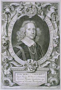Joachim Camerarius, a „Csodálatos férfiak portréiból”, Petrus de Iode metszete, 1706-ban jelent meg