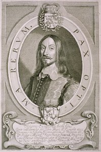 Johan Axelsson Oxenstierna (1611-57) Sodermore grófja a „Portraits des Hommes Illustres”-ből, Petrus de Iode metszetéből, 1706-ban megjelent