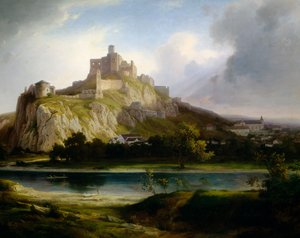 Trencsen castle alkotó: Antal Ligeti