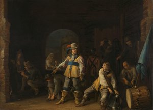 Katonák az őrszobában alkotó: Anthonie Palamedesz