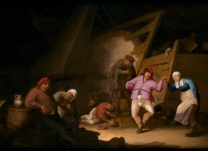 Paraszttánc (olaj, panel) alkotó: Anthonie Victorijns