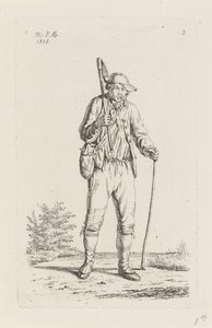 Ardenneki gazda kapával Farmerek és női gazdálkodók a Holland Királyságból (sorozat címe) alkotó: Anthonie Willem Hendrik Nolthenius de Man