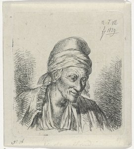 Öreg nő jobbra alkotó: Anthonie Willem Hendrik Nolthenius de Man