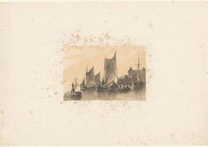 Vitorlások a folyón alkotó: Anthonie van Volkom