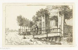 A Het Molentje aan de Amstel fogadó kerítése alkotó: Anthonie van den Bos