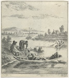Halászok a folyón alkotó: Anthonij van der Haer