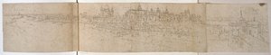 Hampton Court Palace from the River, 1544 körül (toll és tinta papíron)