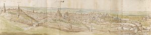 Panorámás kilátás Leuvenre északnyugat felől, 1550-1570