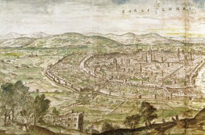 Barcelona látképe, 1563