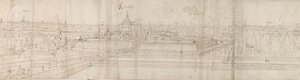 Kilátás az Antwerpen melletti Cantecroy palotára és a környező vidékre, 1557-58 alkotó: Anthonis van den Wyngaerde