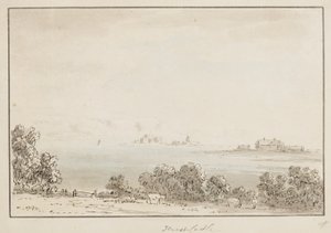 Hurst Castle (tinta és WC papíron)