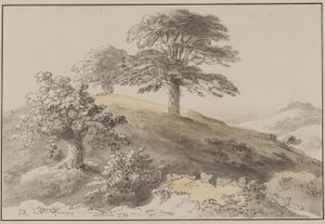 Sussex: St Marthas közelében, Alburyban (toll, ecset, tinta és WC papíron) alkotó: Anthony Devis