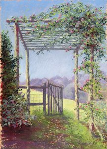 Út a mezőre, 2001 (pasztell, papíron)