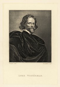Idősebb Lucas Vorsterman, barokk metsző portréja alkotó: Anthony van (after) Dyck