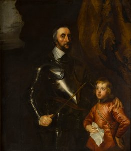 Thomas, Arundel grófjának portréja egyik unokájával (1592-1646), 1620-41 körül (olaj, vászon)