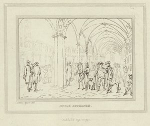 A Royal Exchange kolostorai a londoni Cityben alkotó: Anthony van Assen