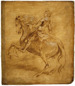 Egy lovon ülő férfi, kb. 1630. alkotó: Anthony van Dyck