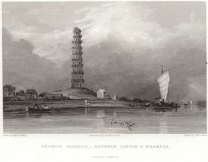 Kínai pagoda Kanton és Whampoa között alkotó: Anthony van Dyck
