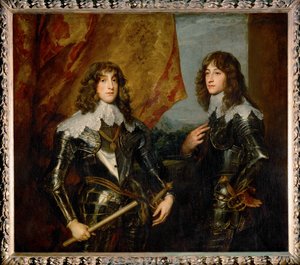 I. Károly Lajos pfalzi herceg, választófejedelem és testvére, Róbert, V. Friedrich fiai kettős portréja ... alkotó: Anthony van Dyck