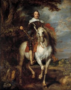 Don Francisco de Moncada (1586-1635), Dossuna gróf, IV. Fülöp spanyol király brüsszeli nagykövetének lovas portréja Anton (Antoon vagy Anthony) van Dyck (1599-1641) festménye 17. század V. 3,05x2,42 m - Lovas portré Don Francisco de alkotó: Anthony van Dyck