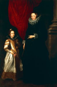 Geronima Brignole Eladó a lányával alkotó: Anthony van Dyck