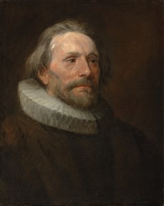 Fej-tanulmány egy férfi ruffban alkotó: Anthony van Dyck