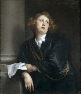 Henricus Liberti vagy Hendrik van Groeninghen - Henricus Liberti (1610-1669) zeneszerző és orgonaművész portréja - Sir Anthonis (Anton ou Antoon) van Dyck (1599-1641) peinture - 1627-1632 - Olaj, vászon - 107x9 cm-107x del Prado, Madrid alkotó: Anthony van Dyck