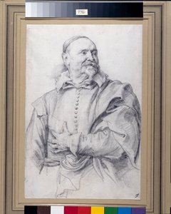 Jan Snellincx (fekete kréta fehér papíron) alkotó: Anthony van Dyck