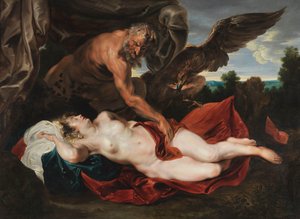 Jupiter az Antiope-ban alkotó: Anthony van Dyck