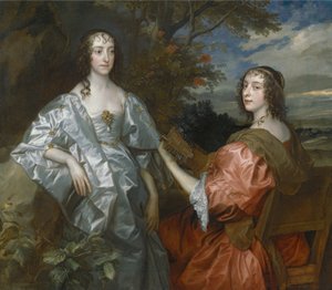 Katherine, Chesterfield grófnője és Lucy, Huntingdon grófnője. alkotó: Anthony van Dyck