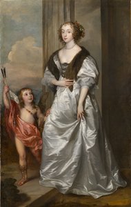 Lady Mary Villiers, Richmond és Lennox későbbi hercegnője (1622–1685), Charles Hamiltonnal, Lord Arrannal, 1637 körül