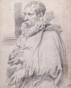 Pieter Brueghel fiatalabb (fekete kréta fehér papíron) alkotó: Anthony van Dyck