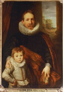 Apa és fia portréja, más néven Guillaume Richardot ... alkotó: Anthony van Dyck