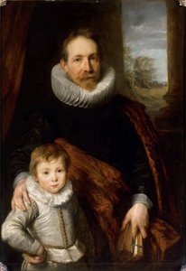 Egy apa és fia portréja, más néven Richardot elnök portréja – Jean Richardot (1540-1609) és fia portréja, készítette Dyck, Sir Anthony van (1599-1641). Olaj, vászon, c. 1618. Méretek: 115x82 cm. Louvre Múzeum, Párizs alkotó: Anthony van Dyck