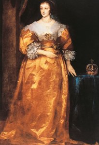 A francia Henrietta Maria portréja (Párizs alkotó: Anthony van Dyck