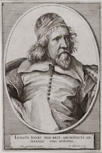 Inigo Jones (1573-1652) portréja, metszett Wenceslaus Hollar (1607-77) 1655 alkotó: Anthony van Dyck
