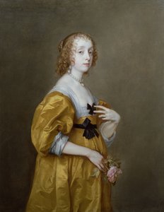 Mary Villiers (1622-85) Lady Herbert of Shurland portréja alkotó: Anthony van Dyck