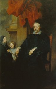 Egy genuai nemes és két lány portréja alkotó: Anthony van Dyck