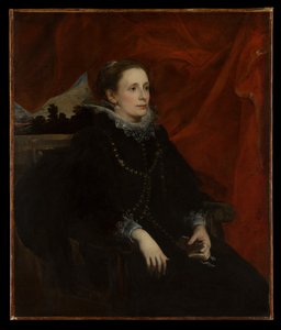 Egy nő portréja, akit Durazzo márkinőnek neveznek alkotó: Anthony van Dyck