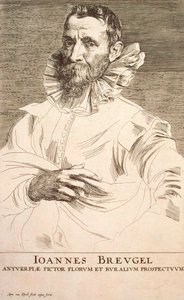 Az ifjabb Jan Brueghel művész portréja 1601-1678, 17. század első harmada alkotó: Anthony van Dyck