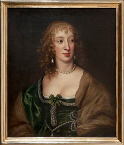 Henrietta Mária, Anglia királynőjének portréja (1609-1669) alkotó: Anthony van Dyck